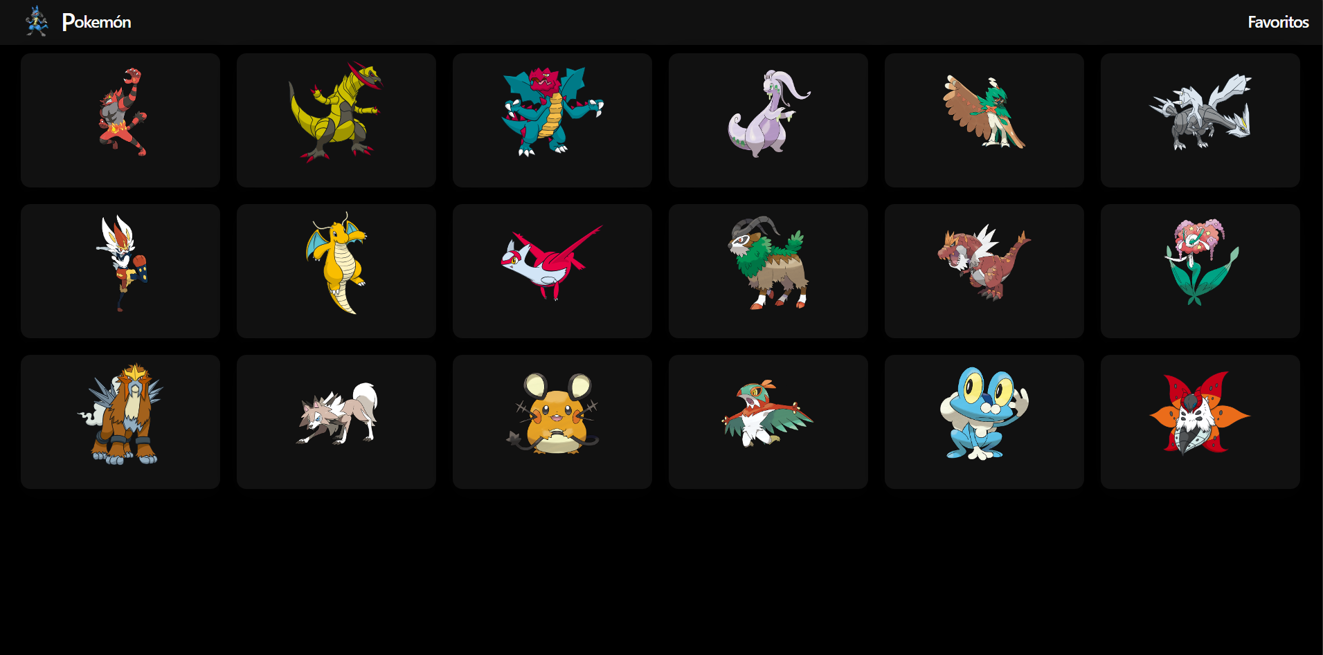 Pokemon App, captura 3