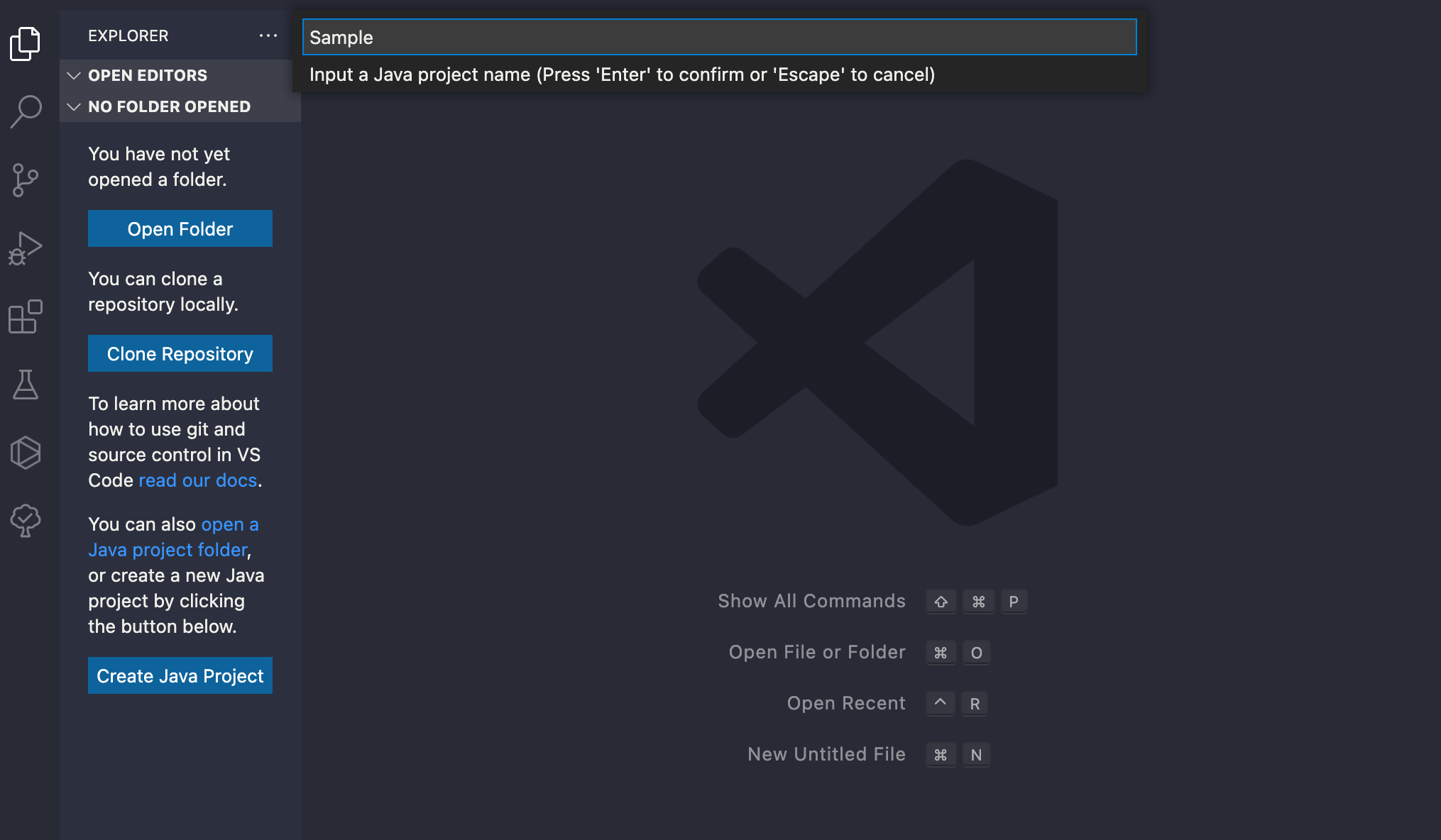 vscode screenshot