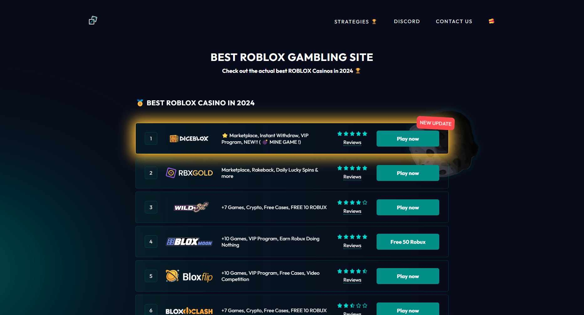 BloxCasino Website