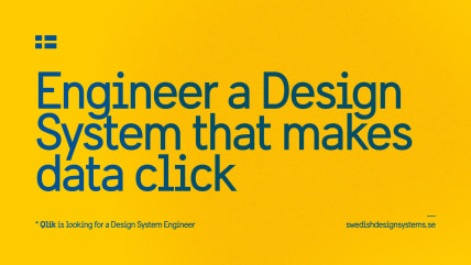 Engineer a Design System that makes data click.
Qlik is looking for a Design System Engineer.