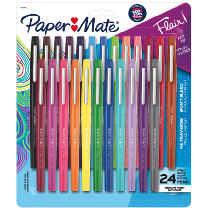 papermate felt tip markers: 24 pack