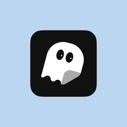 Alternate Posts icon, in the style of a ghost.