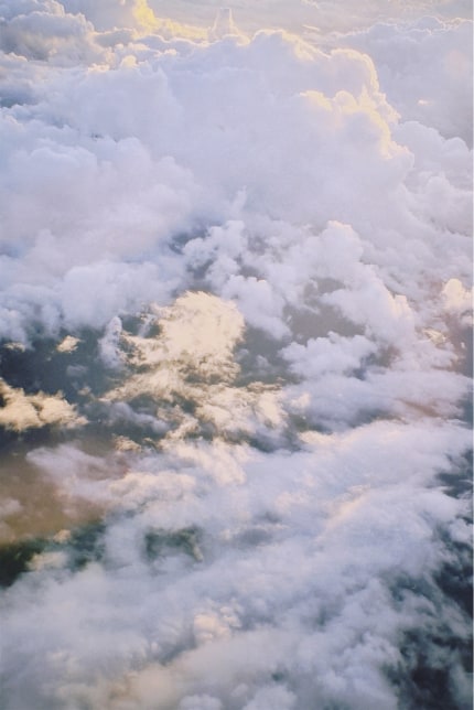 aerial shot of clouds