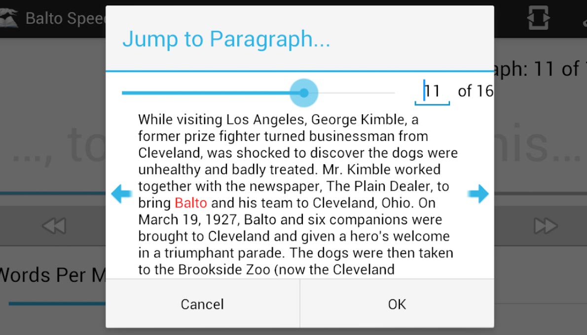 Balto Android, Google Play app