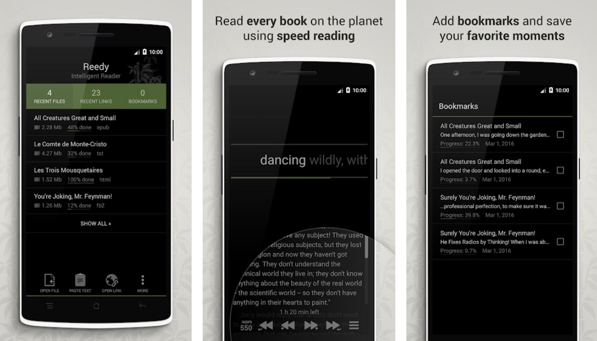 Reedy Android, Google Play app