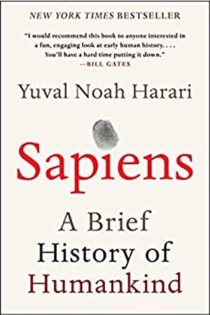 Sapiens: A Brief History of Humankind book cover