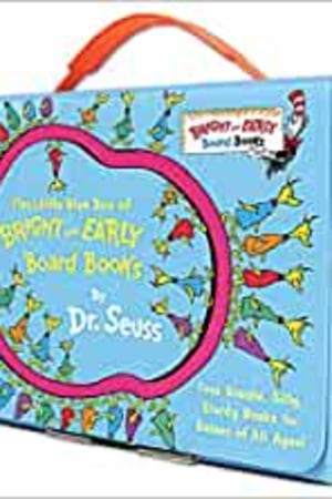 The Little Blue Box of Bright and Early Board Books by Dr. Seuss: Hop on Pop; Oh, the Thinks You Can Think!; Ten Apples Up On Top!; The Shape of Me and Other Stuff (Bright & Early Board Books(TM)) - book cover