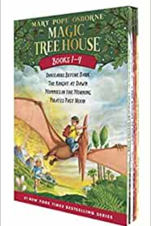 Magic Tree House Boxed Set, Books 1-4: Dinosaurs Before Dark, The Knight at Dawn, Mummies in the Morning, and Pirates Past Noon book cover