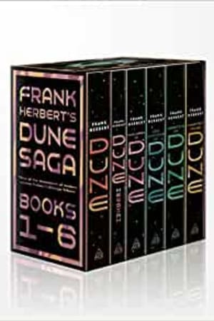 Frank Herbert's Dune Saga 6-Book Boxed Set: Dune, Dune Messiah, Children of Dune, God Emperor of Dune, Heretics of Dune, and Chapterhouse: Dune (Dune, 1-6) - book cover