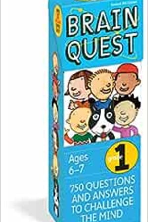 Brain Quest 1st Grade Q&A Cards: 750 Questions and Answers to Challenge the Mind. Curriculum-based! Teacher-approved! (Brain Quest Decks) - book cover