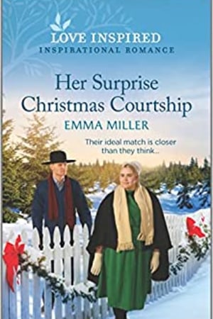 Her Surprise Christmas Courtship: An Uplifting Inspirational Romance (Seven Amish Sisters, 1) - book cover