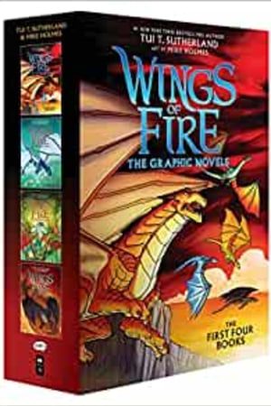 Wings of Fire #1-#4: A Graphic Novel Box Set (Wings of Fire Graphic Novels #1-#4) (Wings of Fire Graphix) book cover