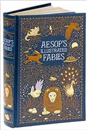 Aesops Illustrated Fables (Leatherbound Classic Collection) by Aesop (2013) Leather Bound book cover