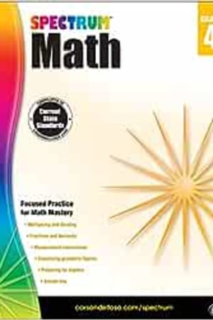 Spectrum 4th Grade Math Workbook, Multiplication, Division, Fractions, Decimals, Algebra Prep, Geometry, Measurement Conversions, Classroom or Homeschool Curriculum - book cover