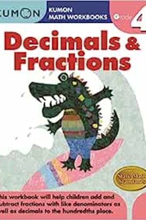 Kumon Grade 4 Decimals & Fractions (Kumon Math Workbooks) - book cover