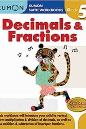 Kumon Grade 5 Decimals & Fractions (Kumon Math Workbooks) book cover