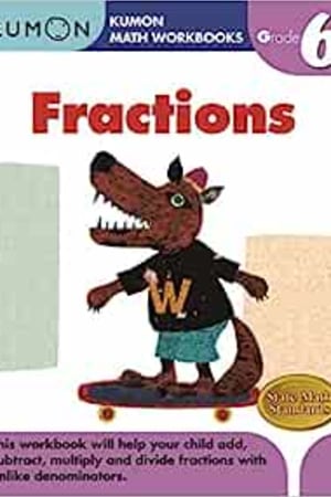 Kumon Grade 6 Fractions (Kumon Math Workbooks) - book cover