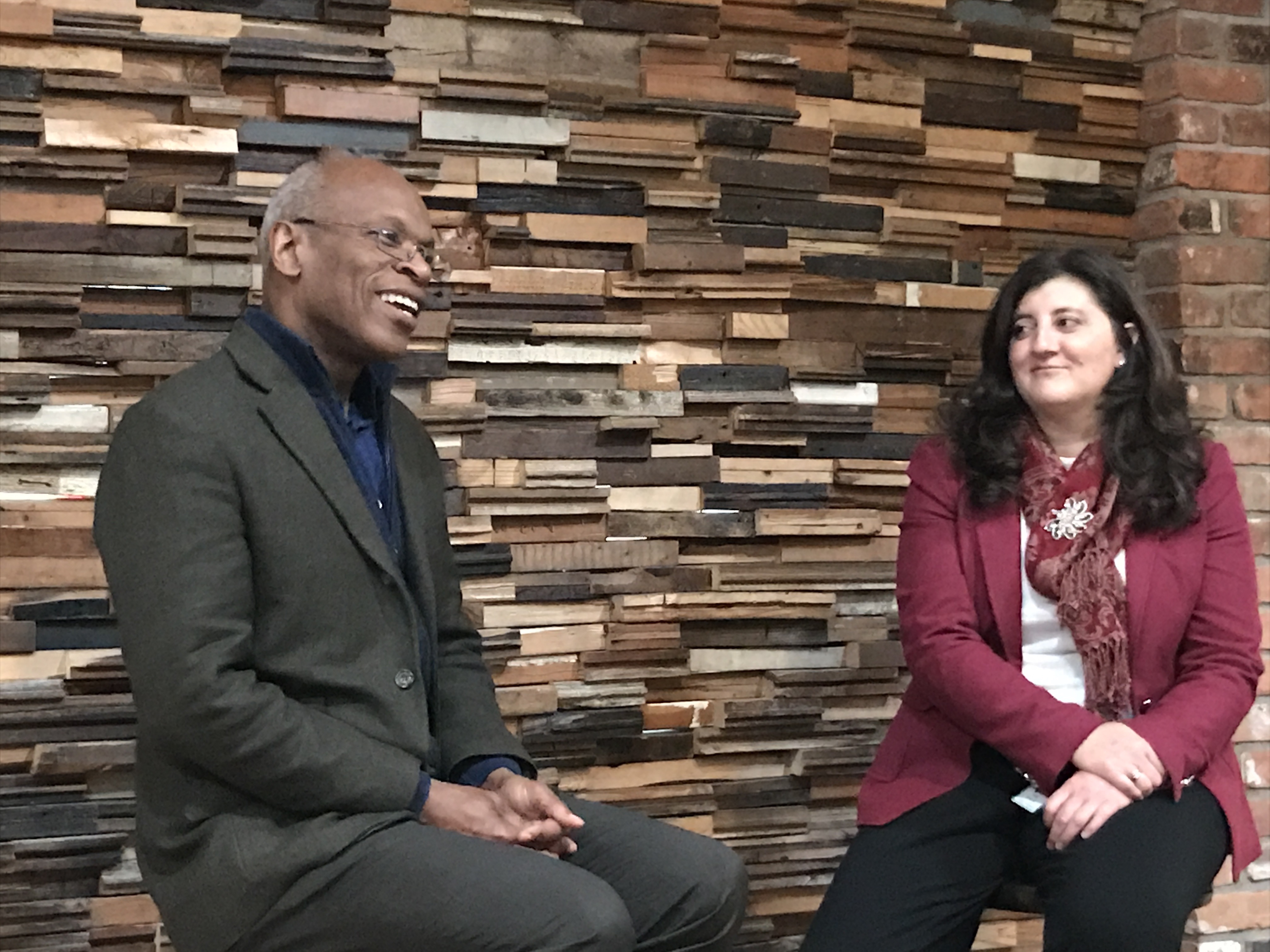 Detroit Planning Director Maurice Cox and Deputy Director Janet Attarian --PHOTO: Keith Owens