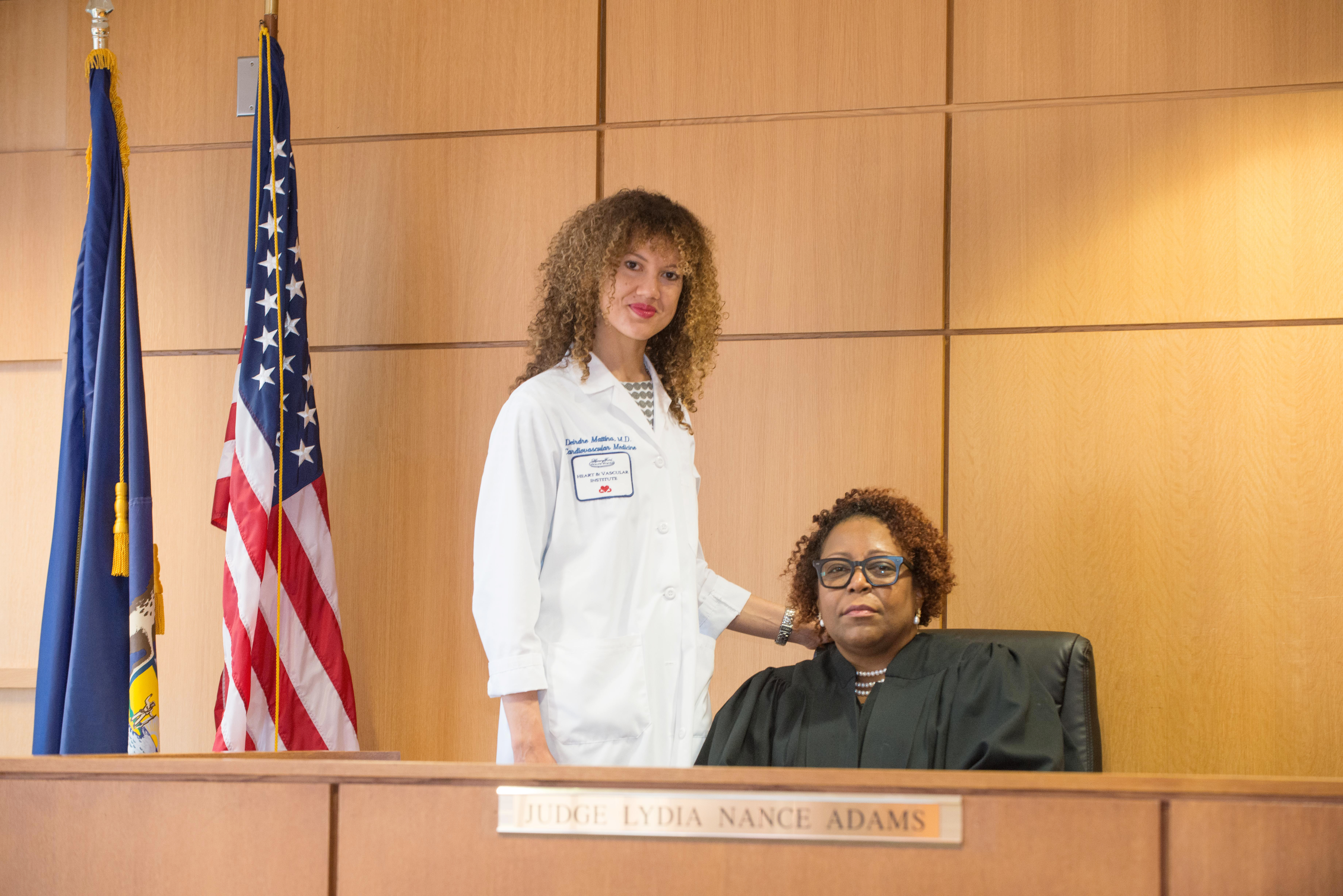 Dr. Deidra Mattina and Judge Lydia Adams