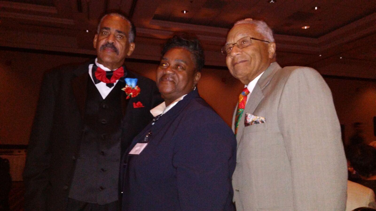 Judy Walker, Lawrence Taylor, and Dr. Karl Gregory