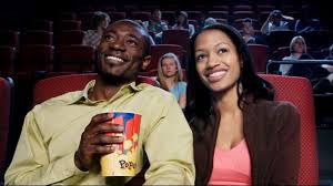 black movie goers