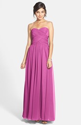 Strapless Ruched Chiffon Gown $88.80 @ Nordstrom.com