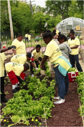 More than 150 students from William C. Loving Elementary in Detroit joined ScottsMiracle-Gro and the Michigan Urban Farming Initiative to learn about gardening, plant flowers and take part in the dedication of the new GRO1000 Children’s Sensory Garden. 