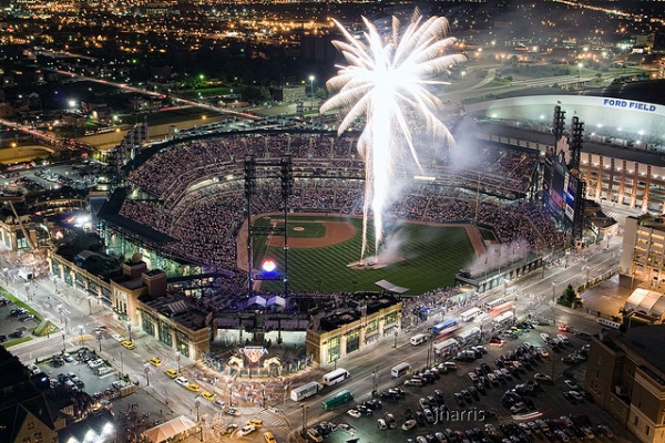 comerica fireworks