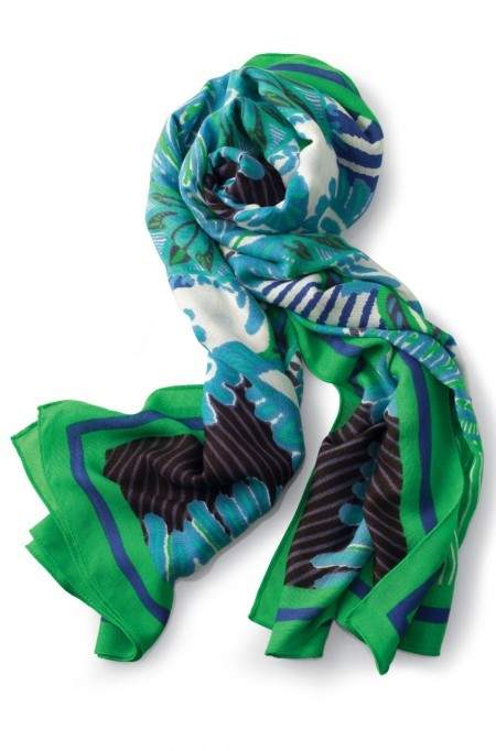 Union Square Scarf - Spring Green Mixed Print $59 on Stella & Dot.com