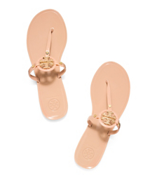 Tory Burch blush colored Mini Miller Jelly Thong Sandal $125.00 @ Tory Burch.com