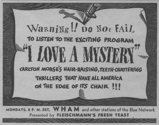 I Love a Mystery promo