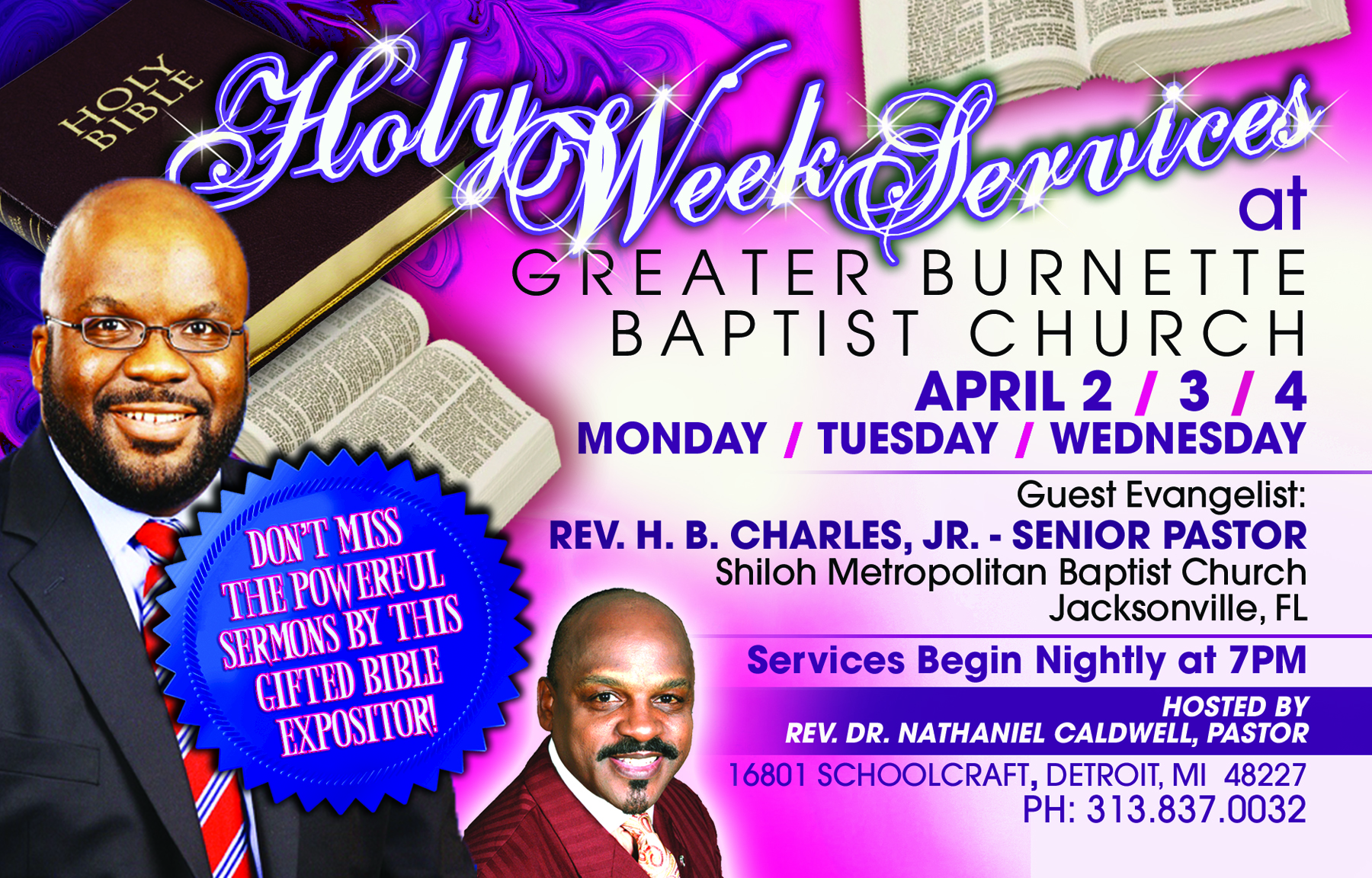 Holy Week Services- Greater Burnette