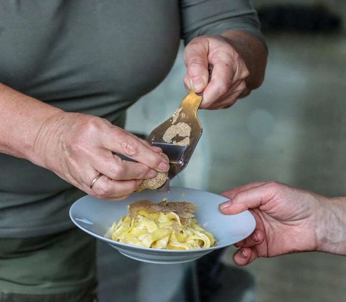 a three-course fresh truffle lunch is a key part of the Truffle Discovery Day