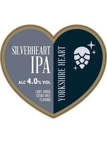 Pumpclip image for Yorkshire Heart Silverheart IPA