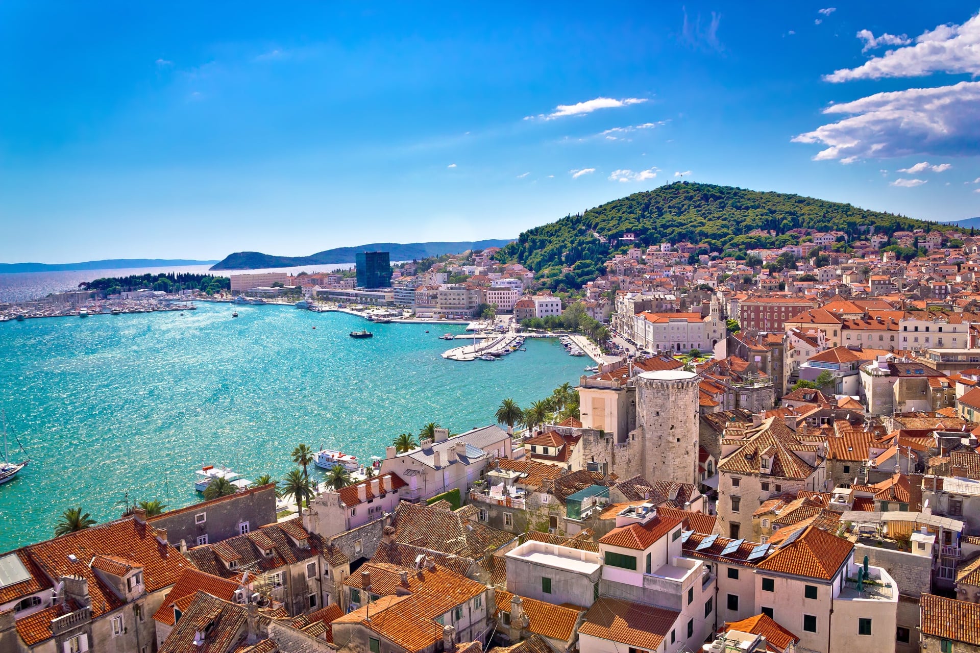 Split  Adriatic Coast, Roman Ruins & Mediterranean Climate