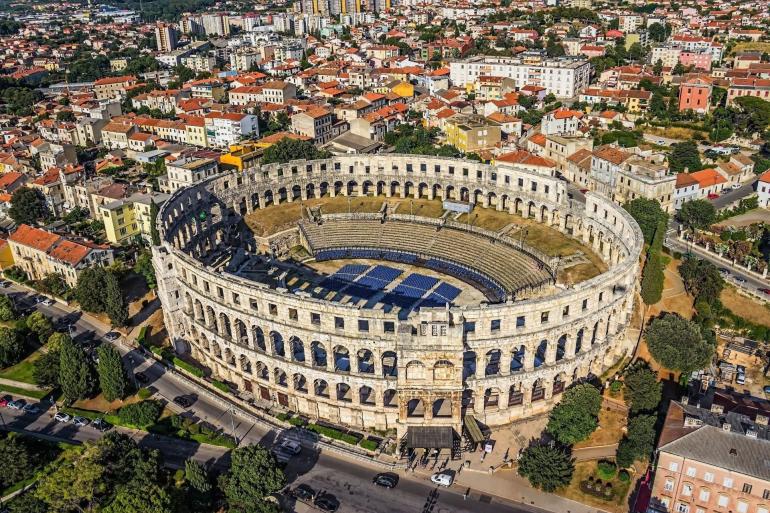 Roman amphitheatre in Pula