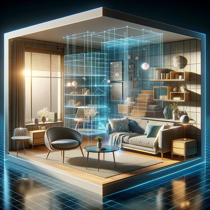 An empty room transforming into a furnished space with the help of AI technology in virtual home staging.png