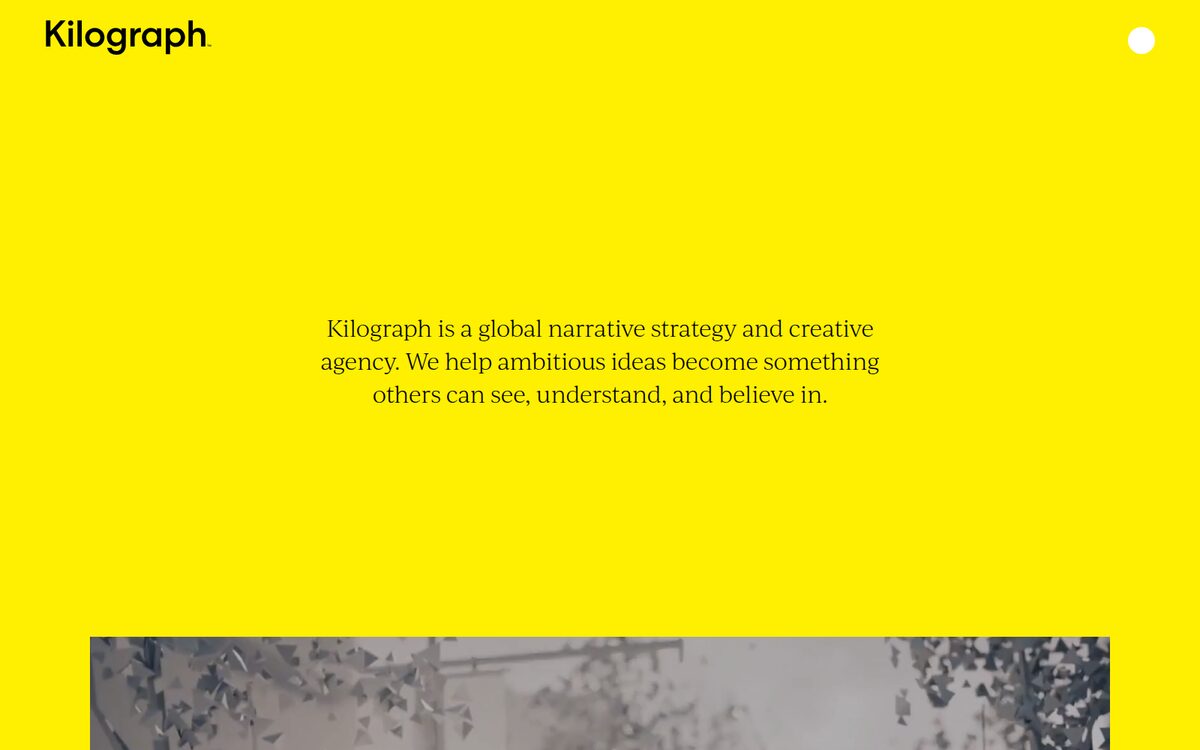 Kilograph website, October 2026