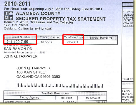 alameda county supplemental property tax statement