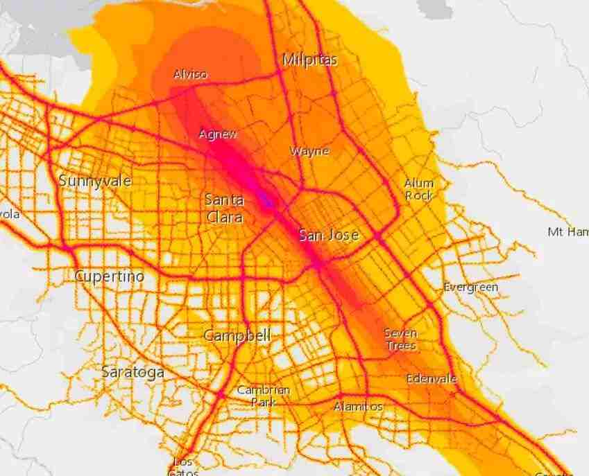 San Jose噪音污染区域