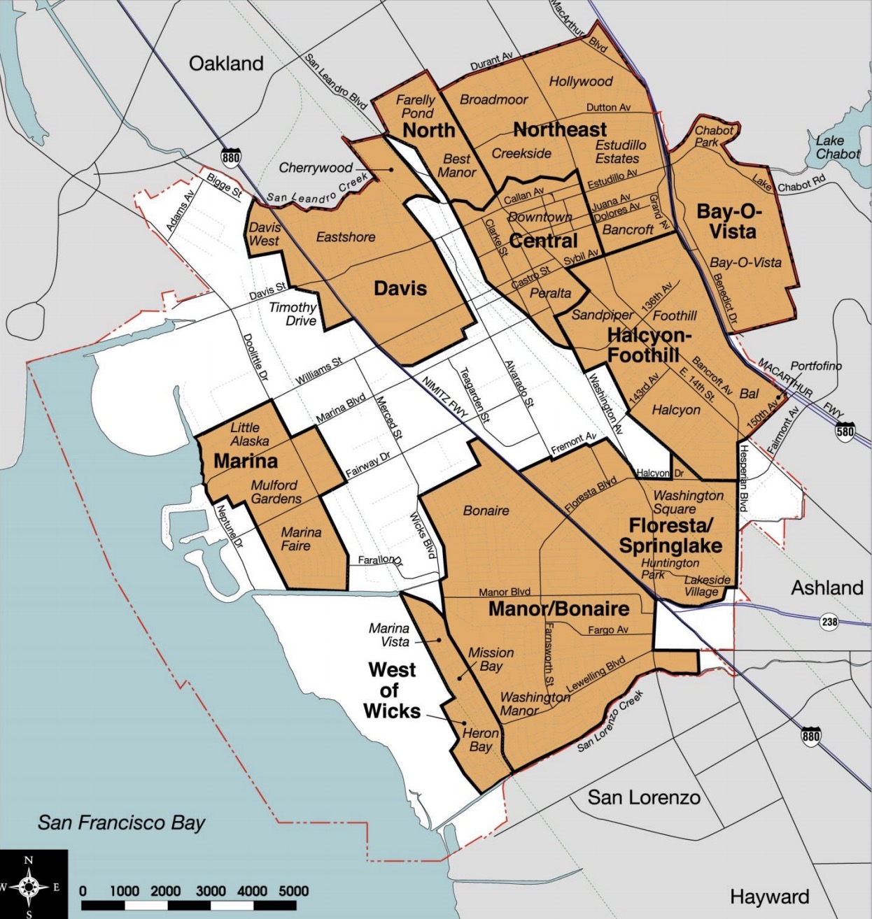 San Leandro neighbourhood