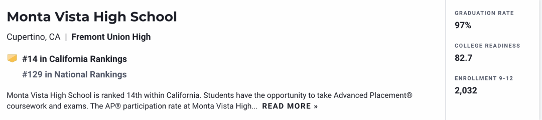 Monta Vista High School