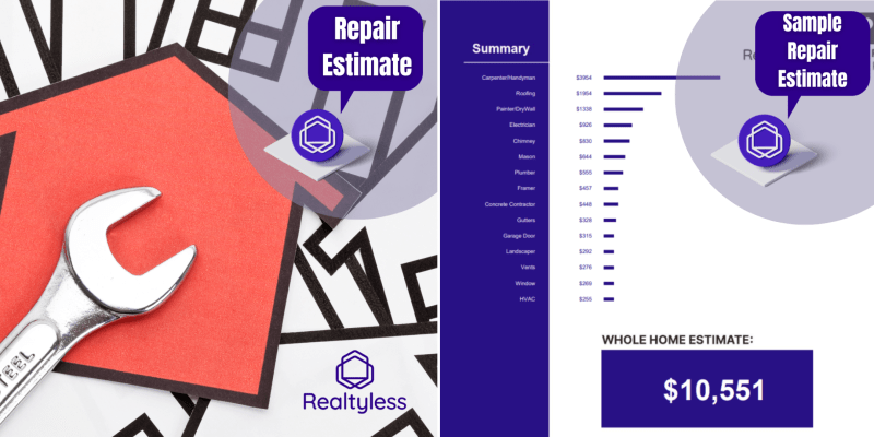 Home Facts Estimated Cost of Repairs!