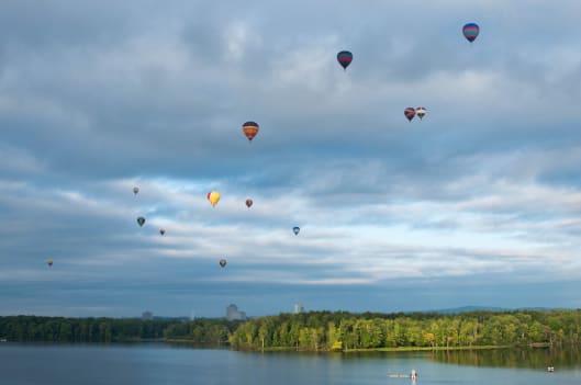 Best time for Gatineau Hot Air Balloon Festival in Ottawa