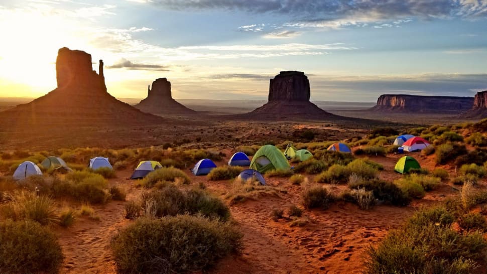 Campground in Monument Valley