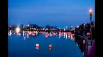 Festival delle lanterne sull'acqua di Detroit