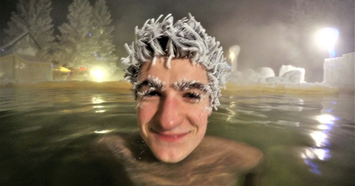 Takhini Hot Springs Hair Freezing Contest in Yukon, 20242025