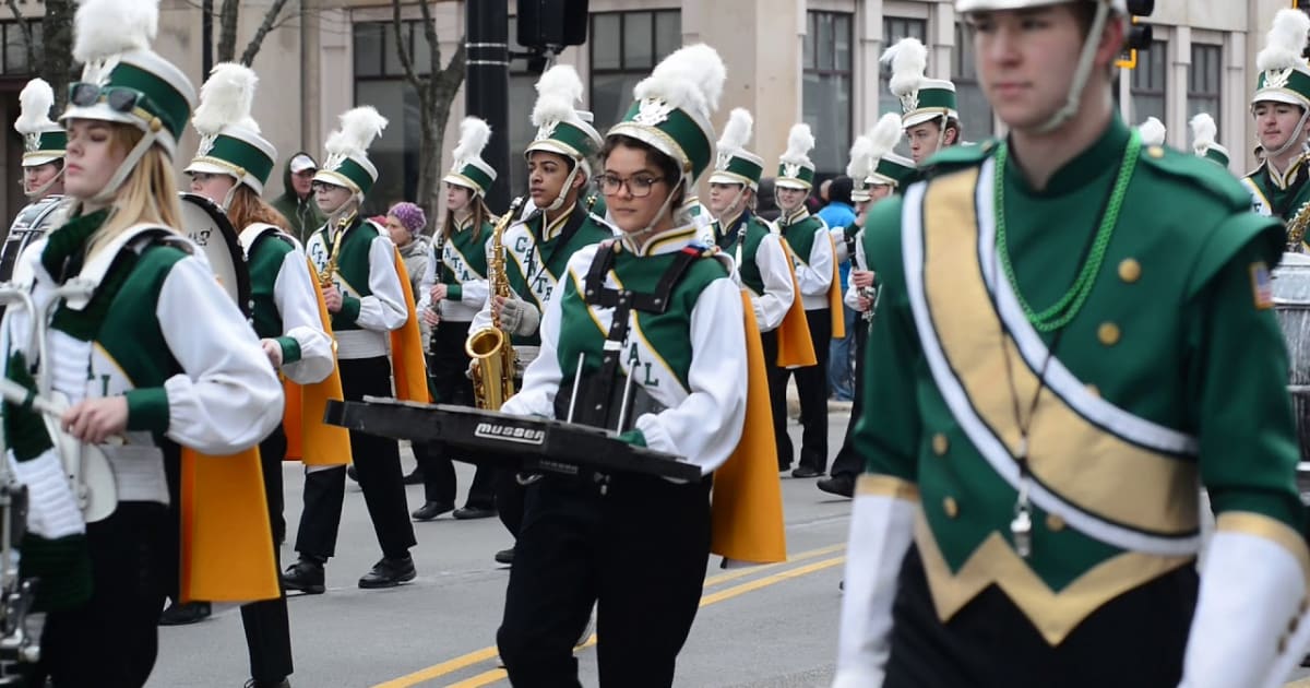 Sfilata del giorno di San Patrizio a Manchester, NH in New Hampshire, 2023