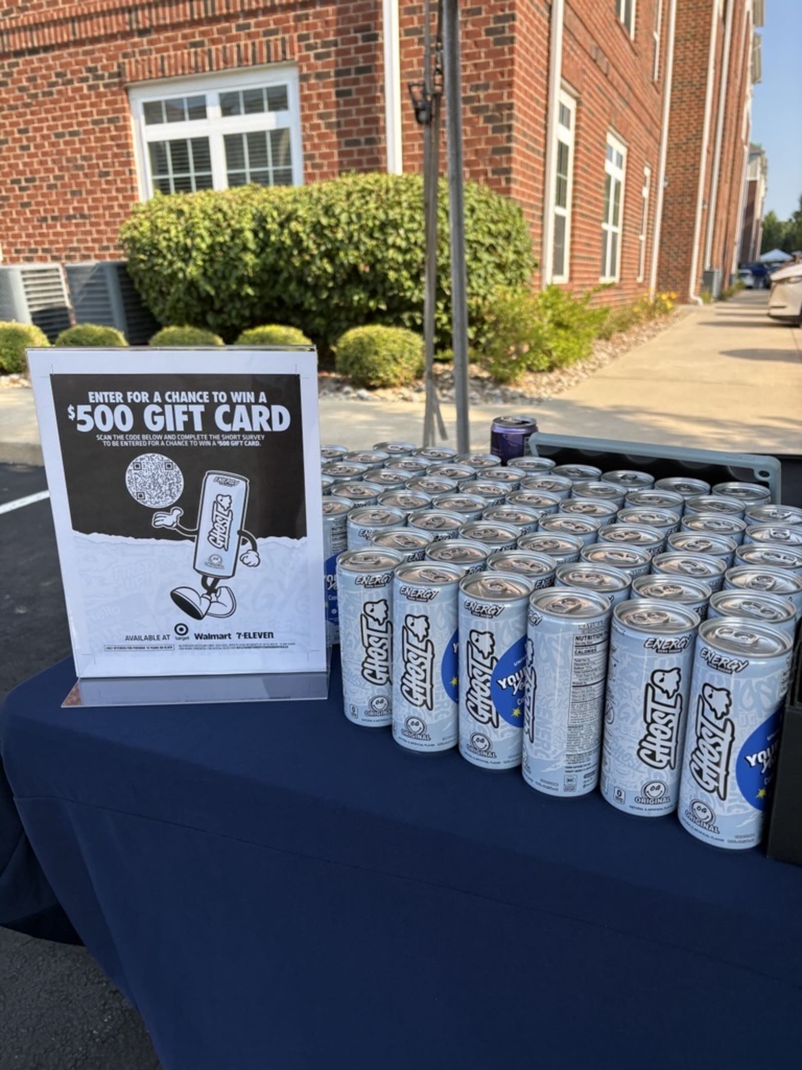 Ghost Energy sampling during finals