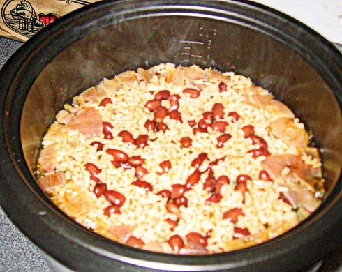 Red Beans and Rice in a Rice Cooker